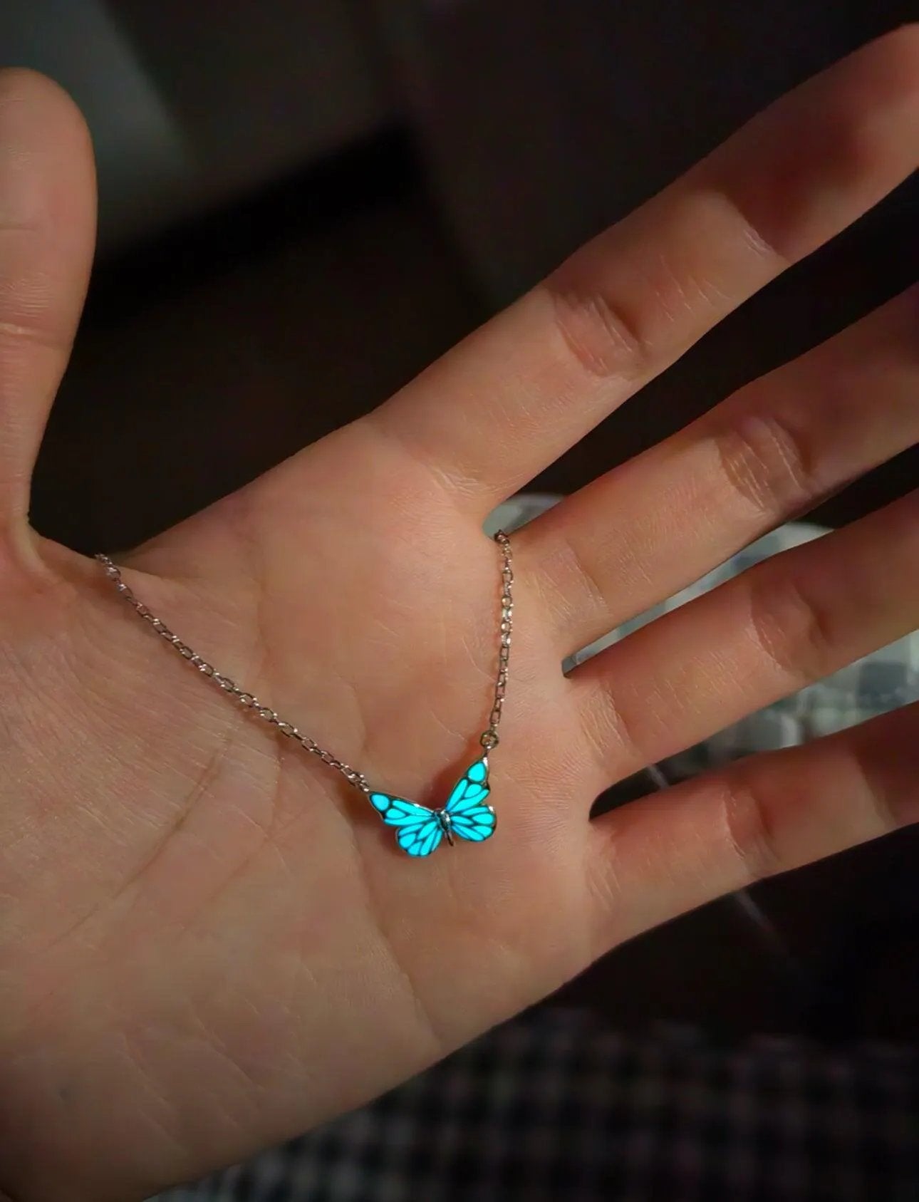 Luminous butterfly necklace 🦋 ✨️